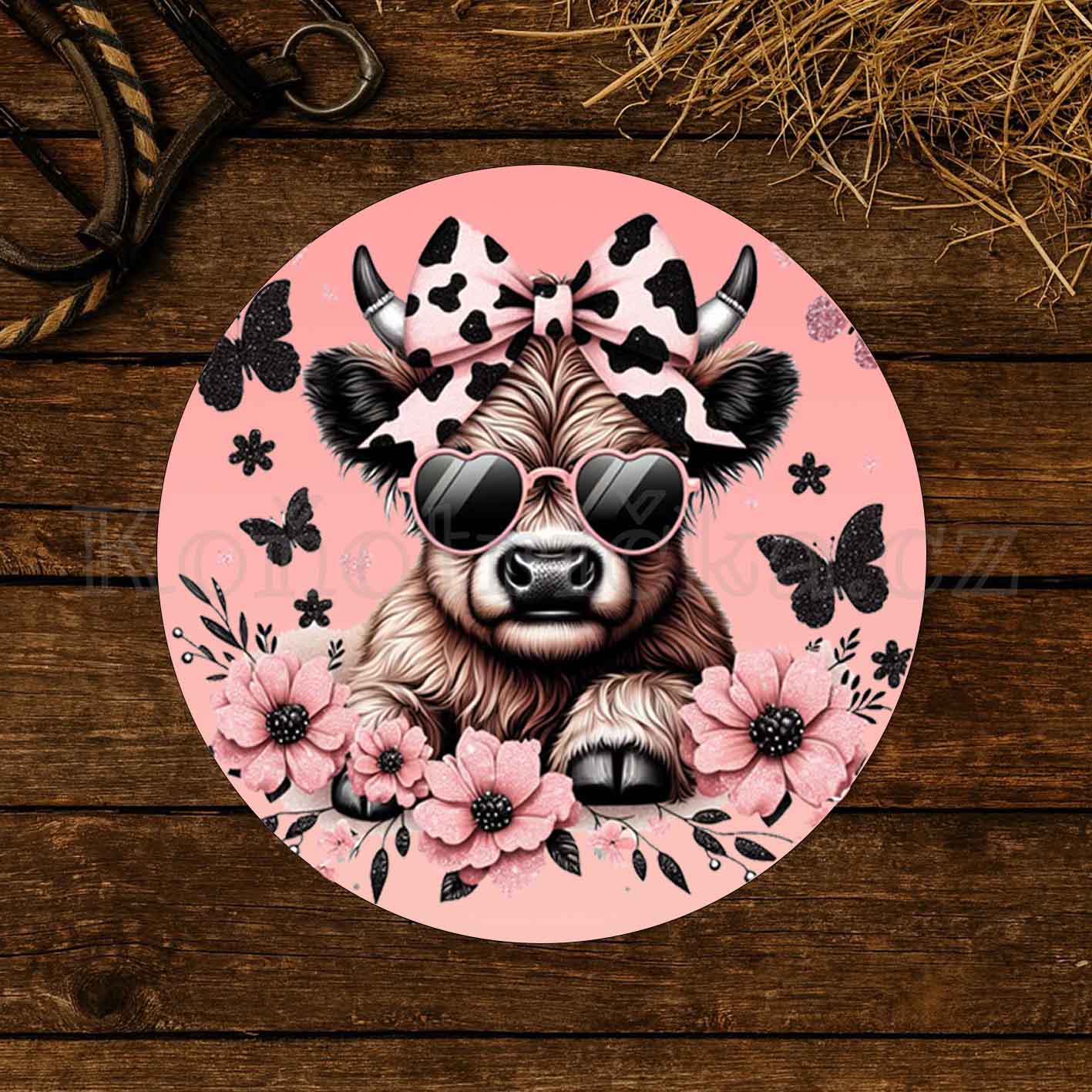 Podložka pod myš GALAXY COW kulatá