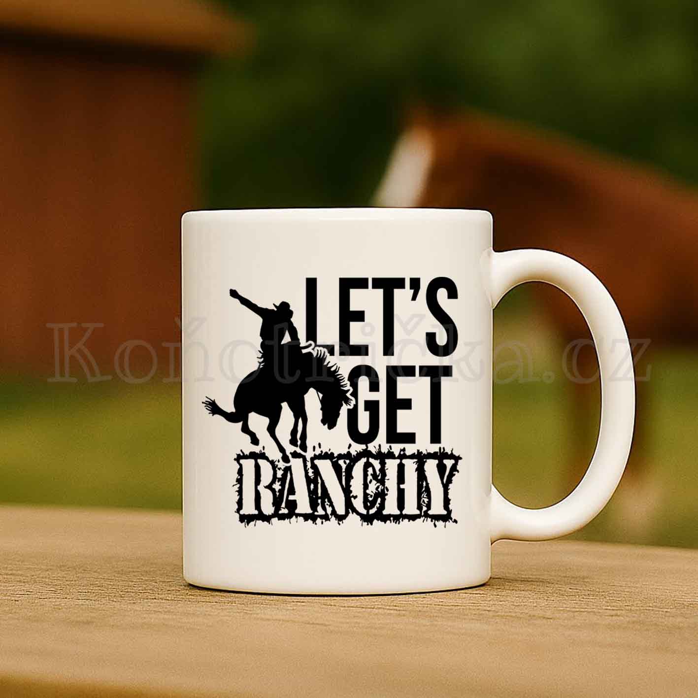 Keramický hrneček 330ml LETS GET RANCHY