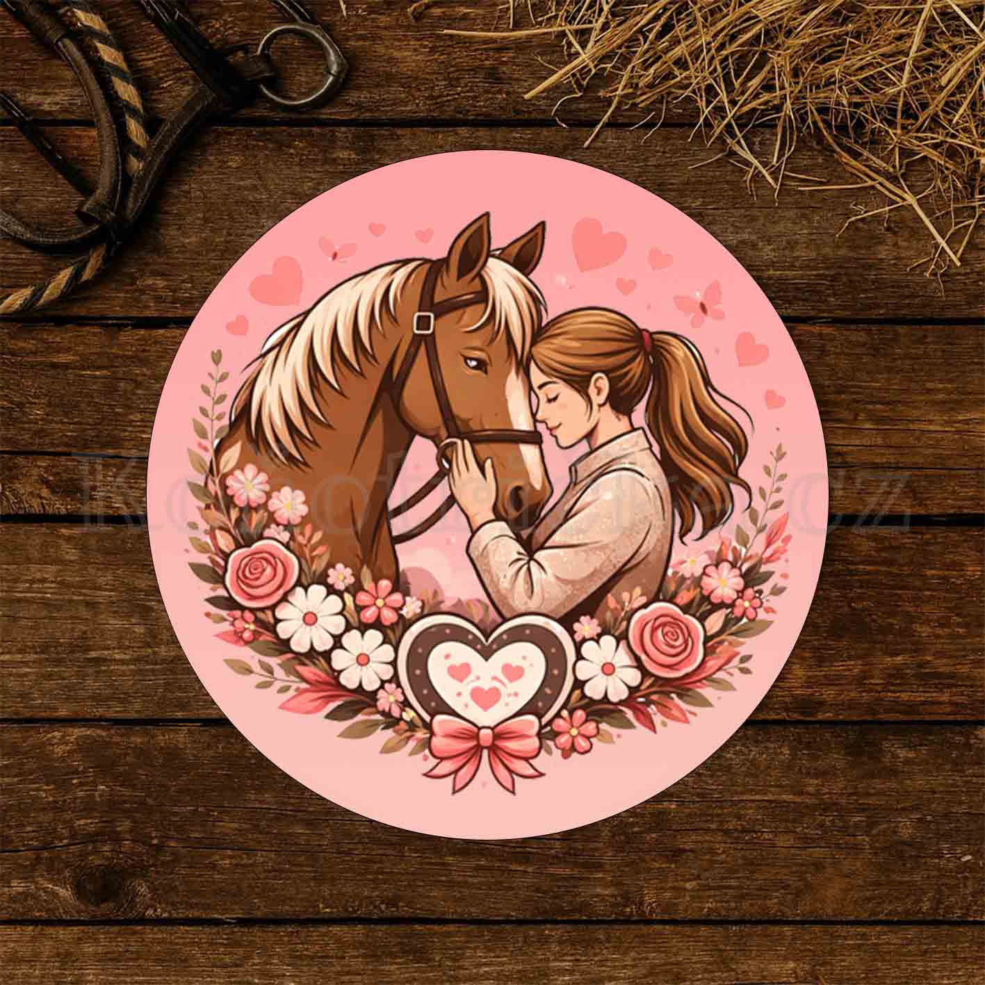 Podložka pod myš LOVE LOVE kulatá