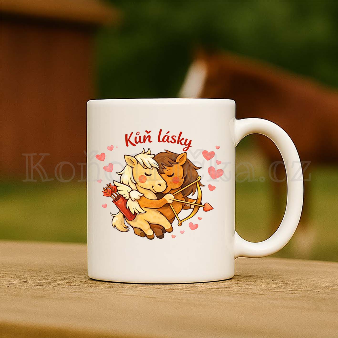 Keramický hrneček 330m KŮŇ LÁSKY