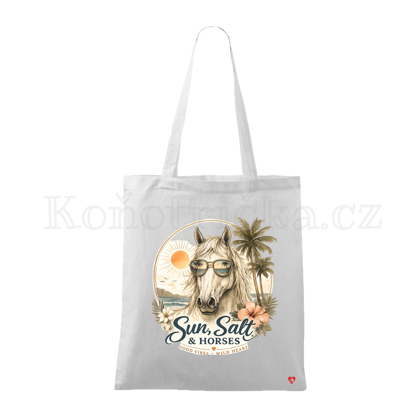 Bavlněná taška SUMMER VIBE - Bílá